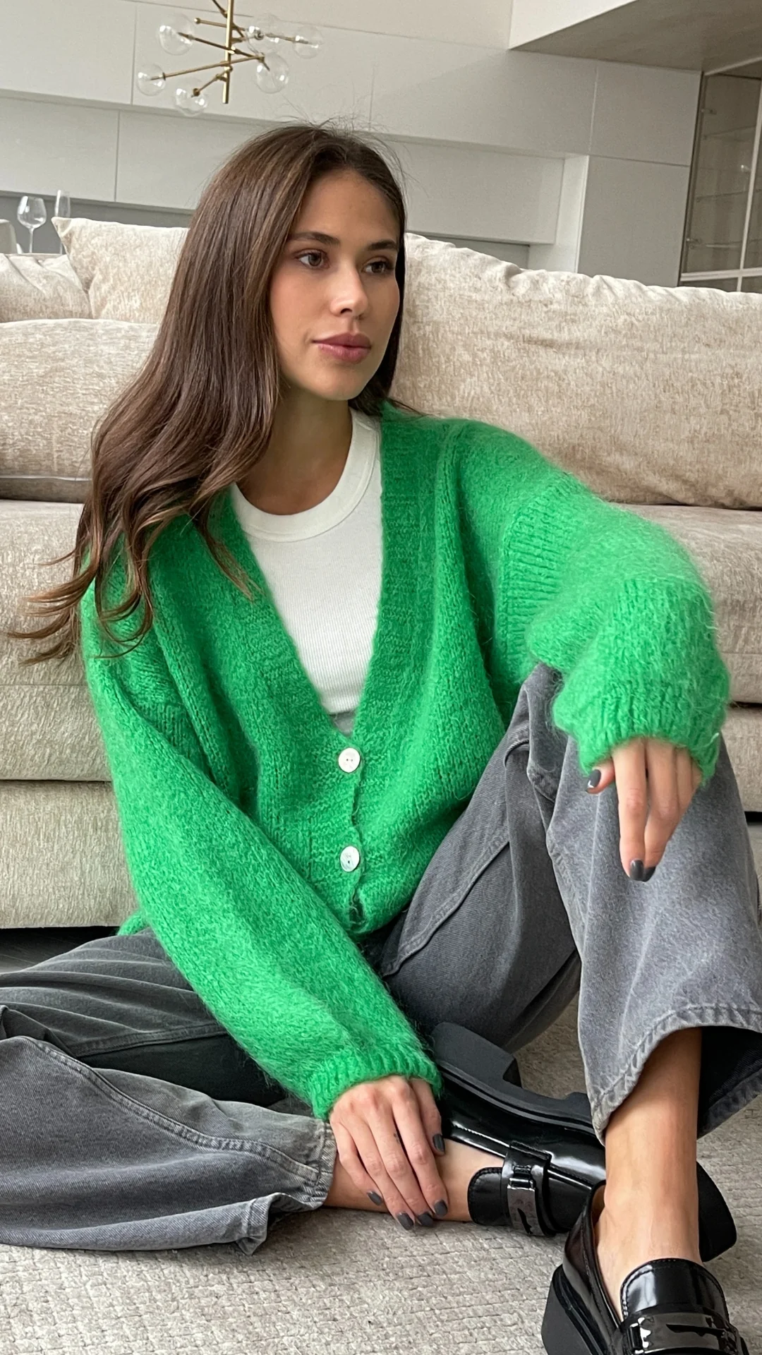 Ruby Cardigan - Green - Image 2