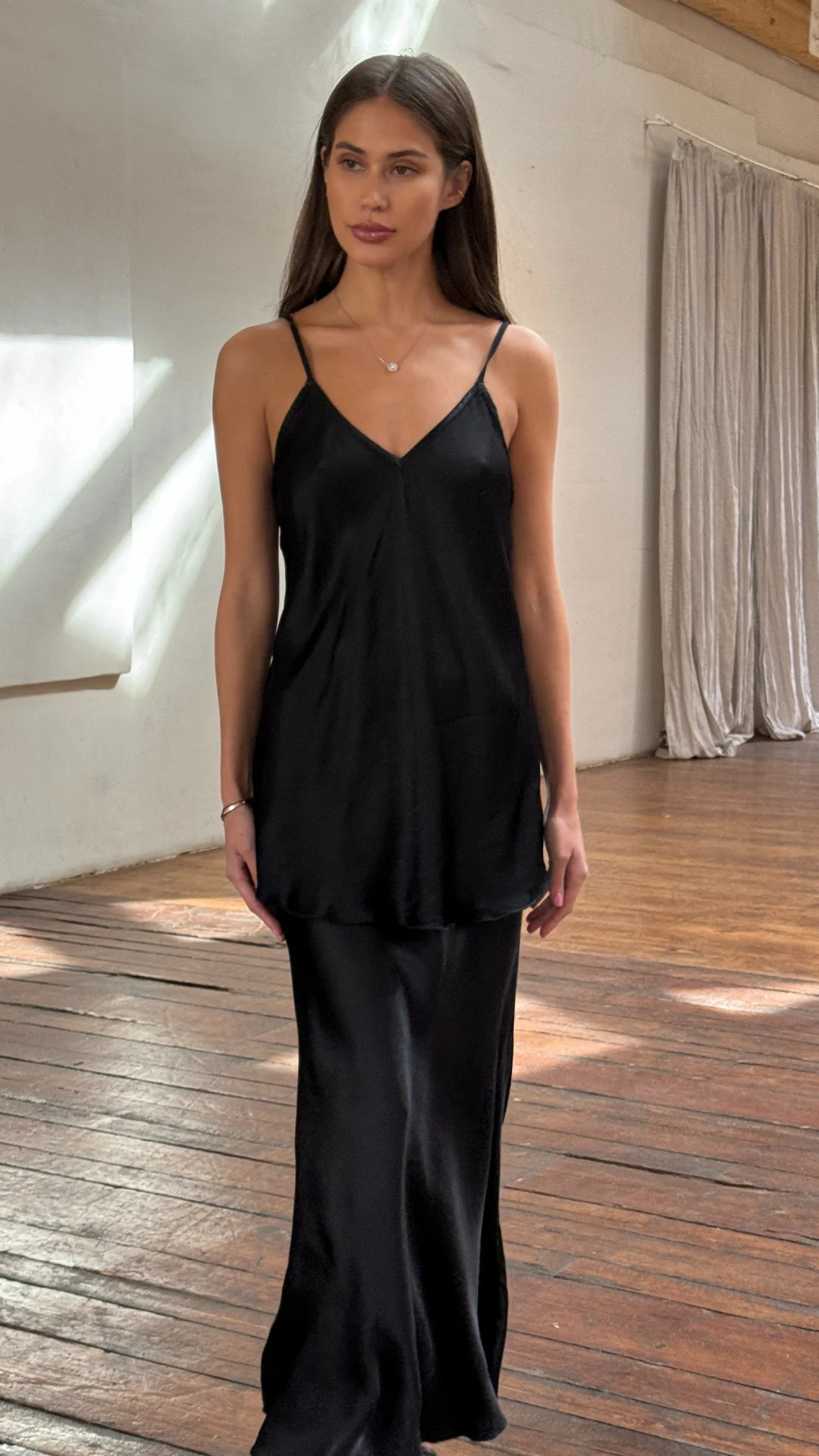 Sasha Satin Set - Black - Image 12