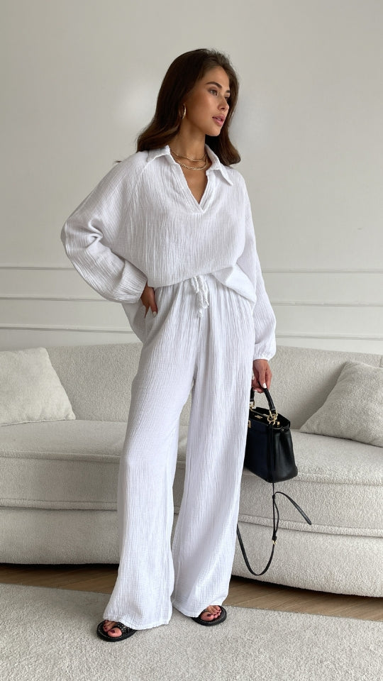 Selina Cotton Set - White - Image 3