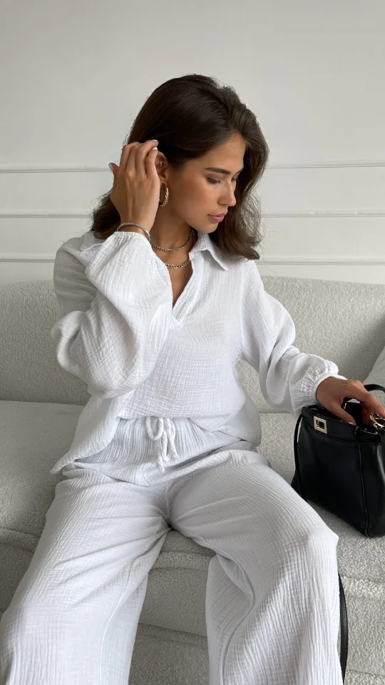 Selina Cotton Set - White - Image 5