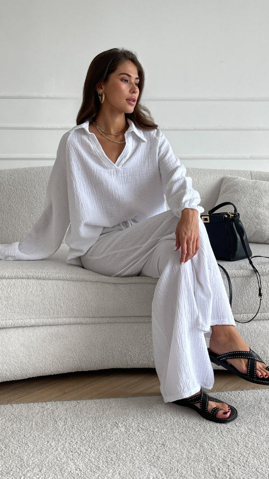 Selina Cotton Set - White - Image 6