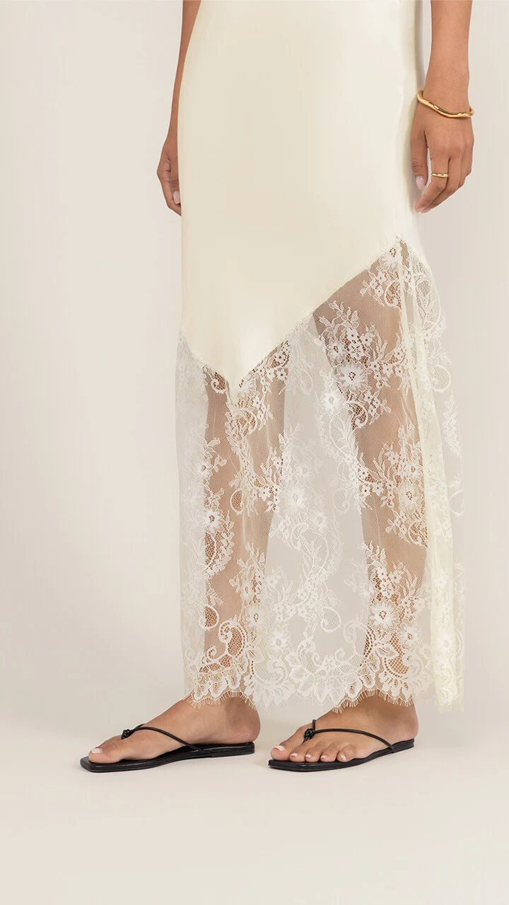 Solange Slip Dress - Butter Yellow - Image 5