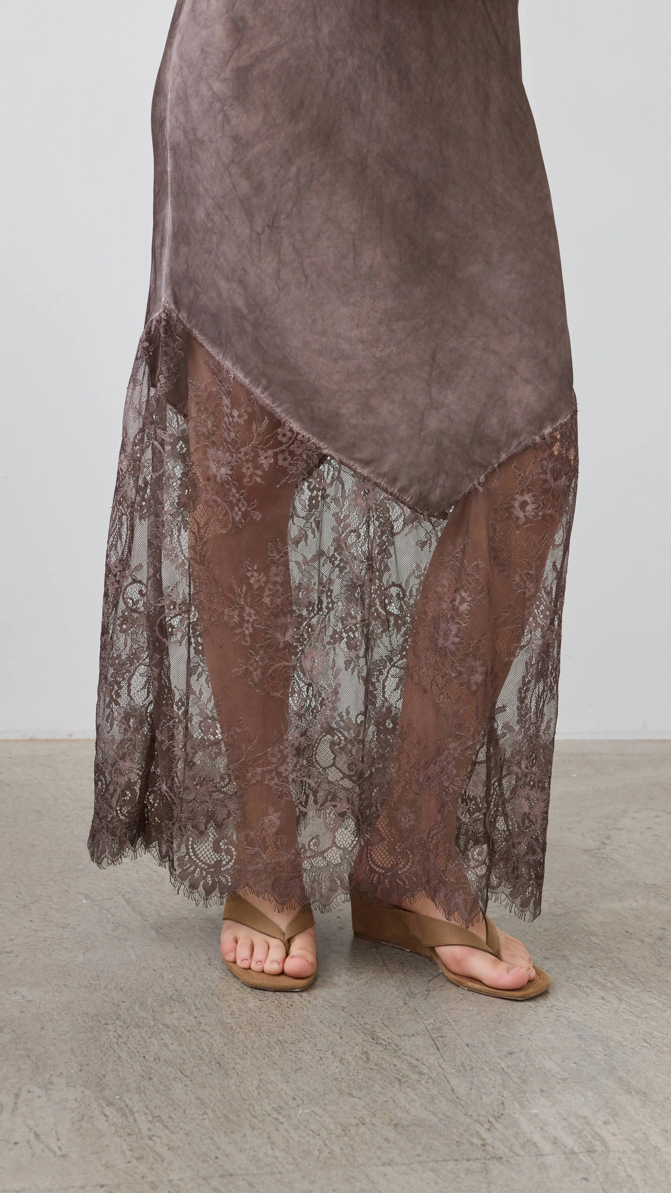 Solange Slip Dress - Espresso - Image 14