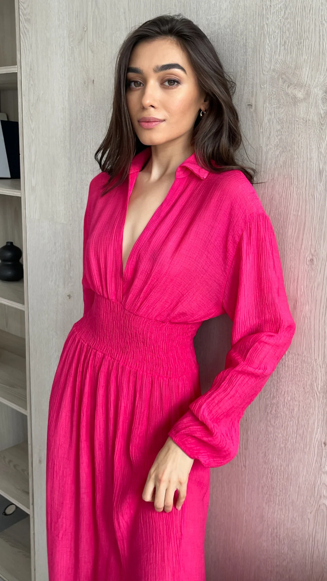 Thea Dress - Fuchsia - Image 4
