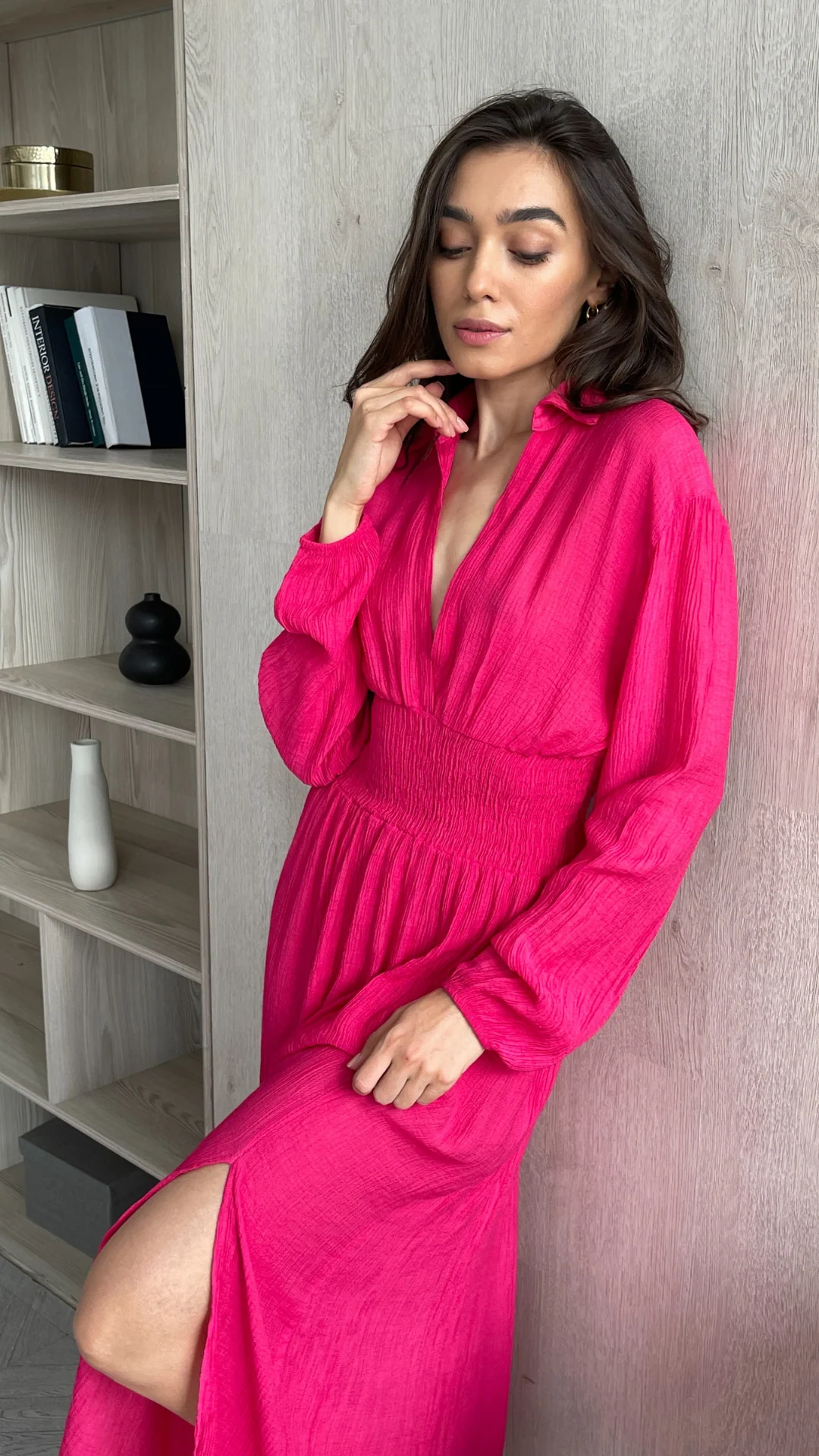 Thea Dress - Fuchsia - Image 6