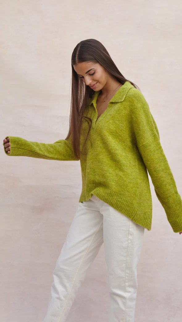 Veronika Sweater - Lime - Image 2