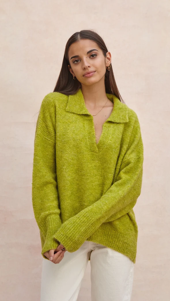 Veronika Sweater - Lime - Image 3