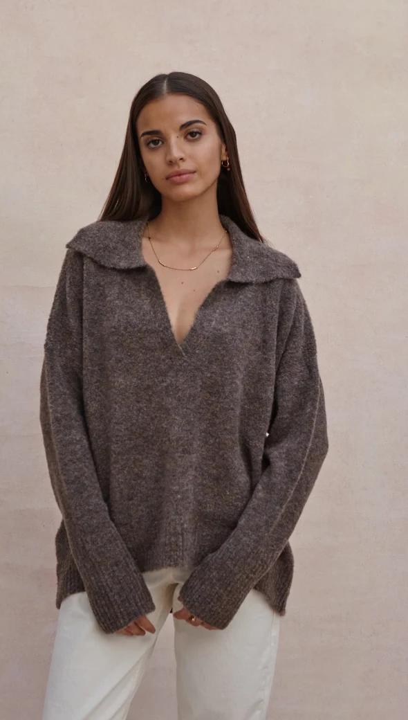 Veronika Sweater - Taupe - Image 4